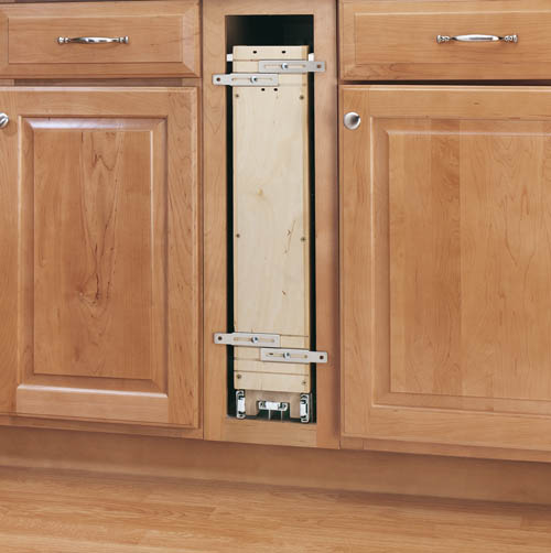 Wood Base Organizer 6 inch/4-Tier Pull-Out Shelf, 448-BC-6C