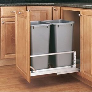 Rev-A-Shelf 5349-2150DM-217 Double 50qt. Waste Container