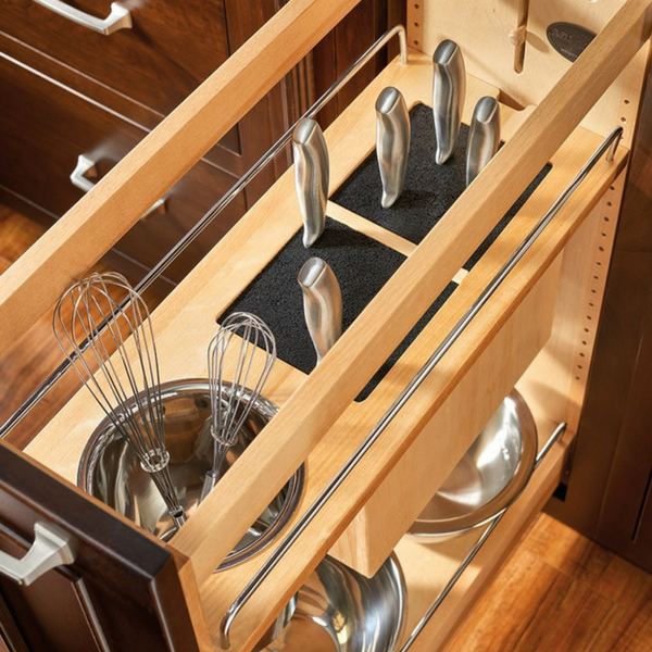 Slide-Out Cabinet Organizer for Knives and Tools - Gast