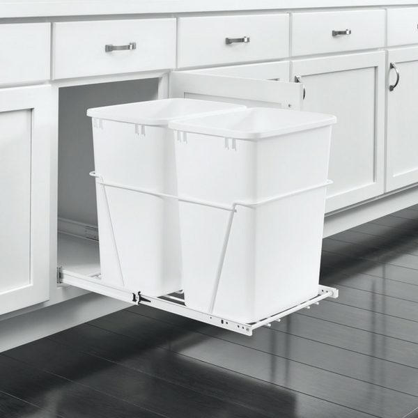 Rev-A-Shelf RV-18PB-2 S Double 35qt. Waste Container