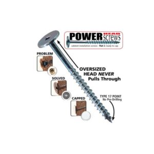 FastCap Powerhead Wood Screws