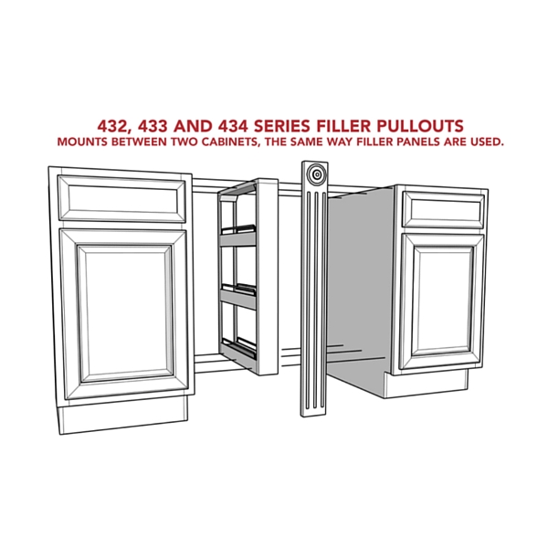 Rev-A-Shelf - 432-TF39-6C - 6 Tall Filler Organizer Pullout