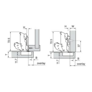 Shinkan Dinámica suficiente Blum 71T7550 CLIP top Wide Angle 155° Zero Protrusion Hinge | Siggia Hardware Shinkan Dinámica suficiente Blum 71T7550 CLIP top Wide Angle 155° Zero Protrusion Hinge | Siggia Hardware