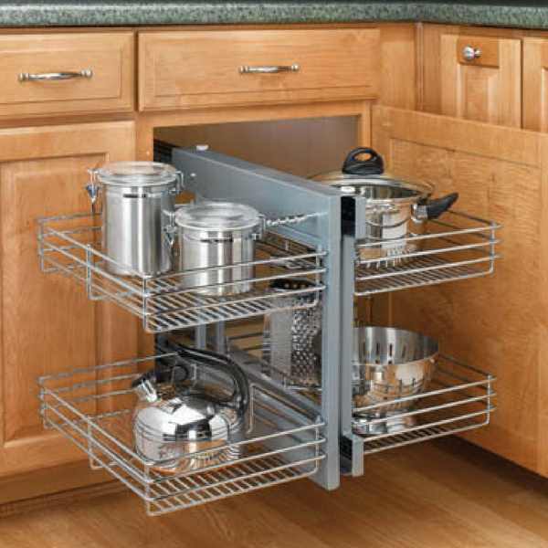 Rev-A-Shelf 2-Tier Wire Pull Out Cabinet Drawer Basket & Reviews