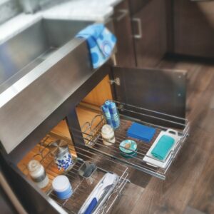 Rev-A-Shelf 5WB1-1522-CR 15- Pull Out Wire Basket