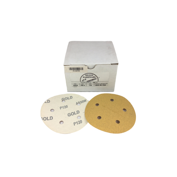 Pasco 5" Velcro 5 Hole C Weight Discs 120 Grit - 100 Discs
