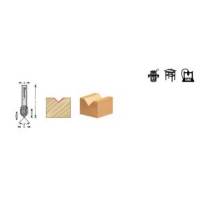 Amana Tool 45700 V Groove Bit Specs
