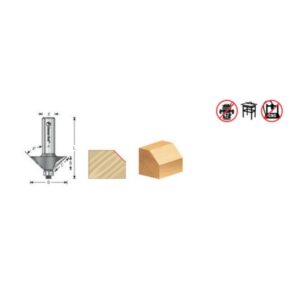 Amana Tool 49404 Chamfer Bit Specs
