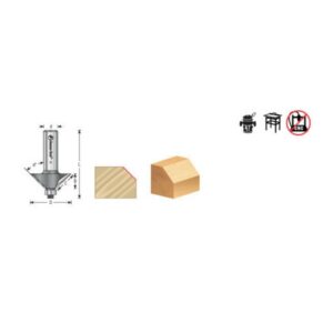 Amana Tool 49410 Chamfer Bit Specs