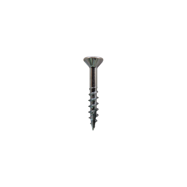 #8 x 1-1/4” Phillips Flat Head Coarse Thread Type17 Zinc Plated Screws - 100pcs.